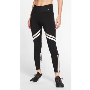 Nike One Icon Clash Dri-fit Metallic Legging Black